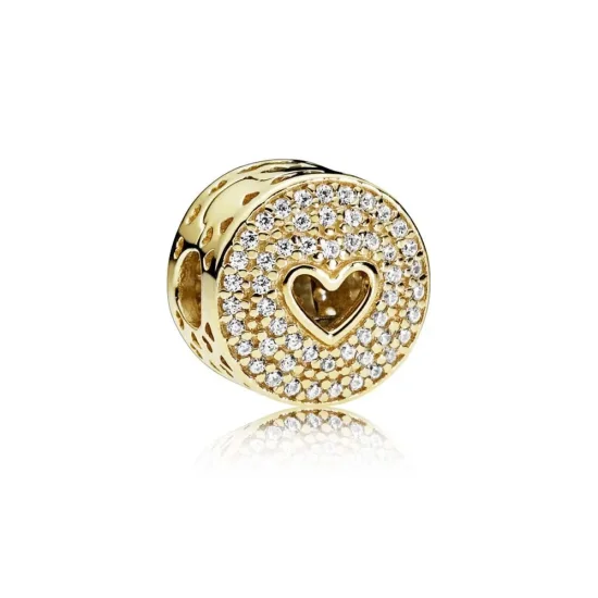 (imagine pentru) Talisman PANDORA, Inima de lux din aur