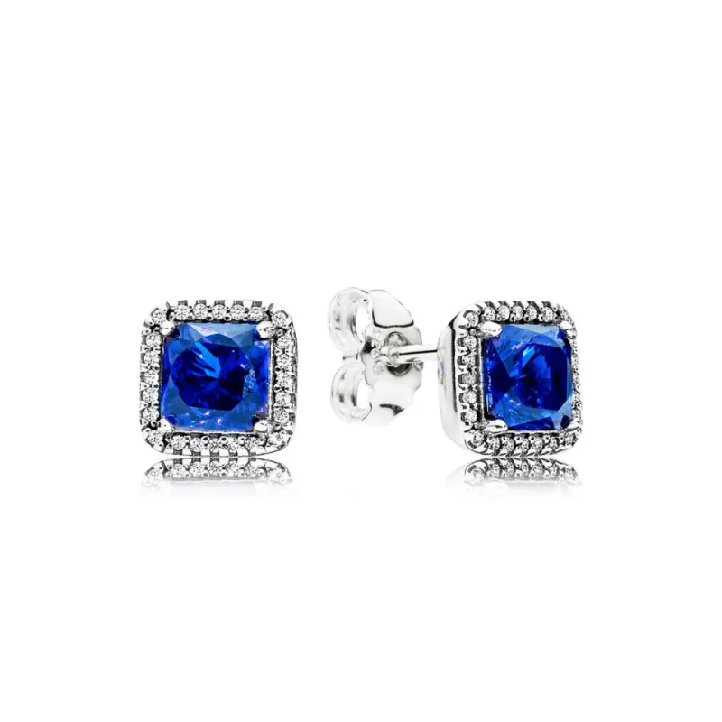 (imagine pentru) Cercei Eleganţă clasică albastră - 290591NBT - Cercei PANDORA