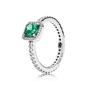 (imagine pentru) Inel Eleganţă atemporală verde - 190947GCZ - Inele PANDORA