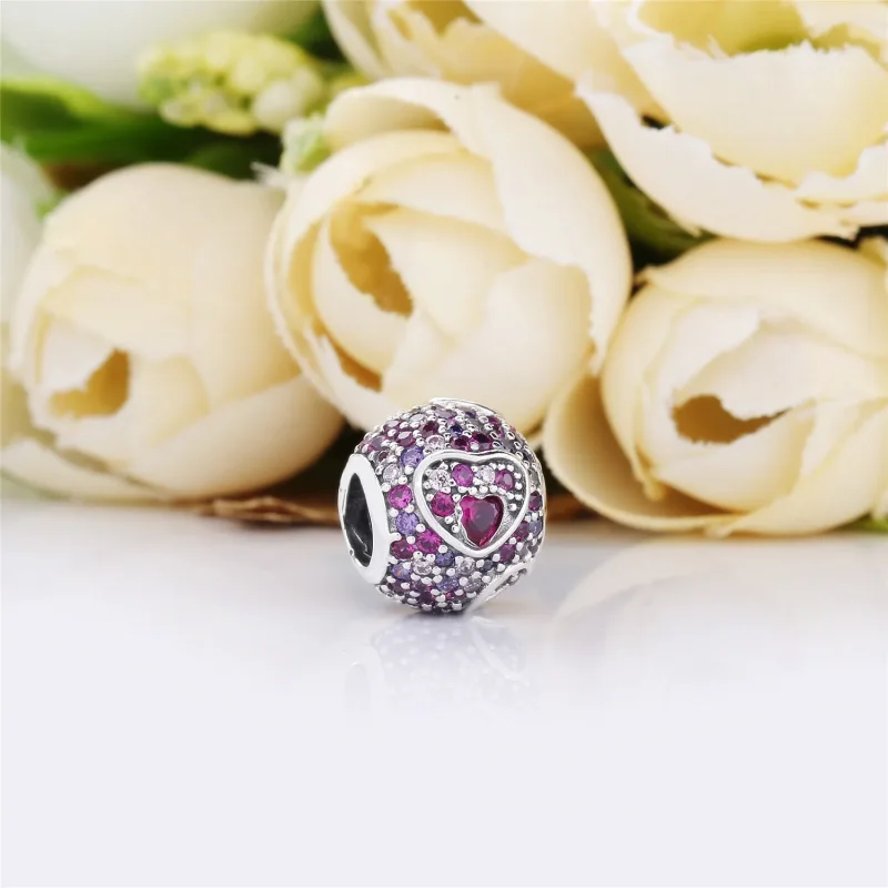 (imagine pentru) Inimi asimetrice ale iubirii - 797826CZRMX - Talismane PANDORA - Vizualizare 2
