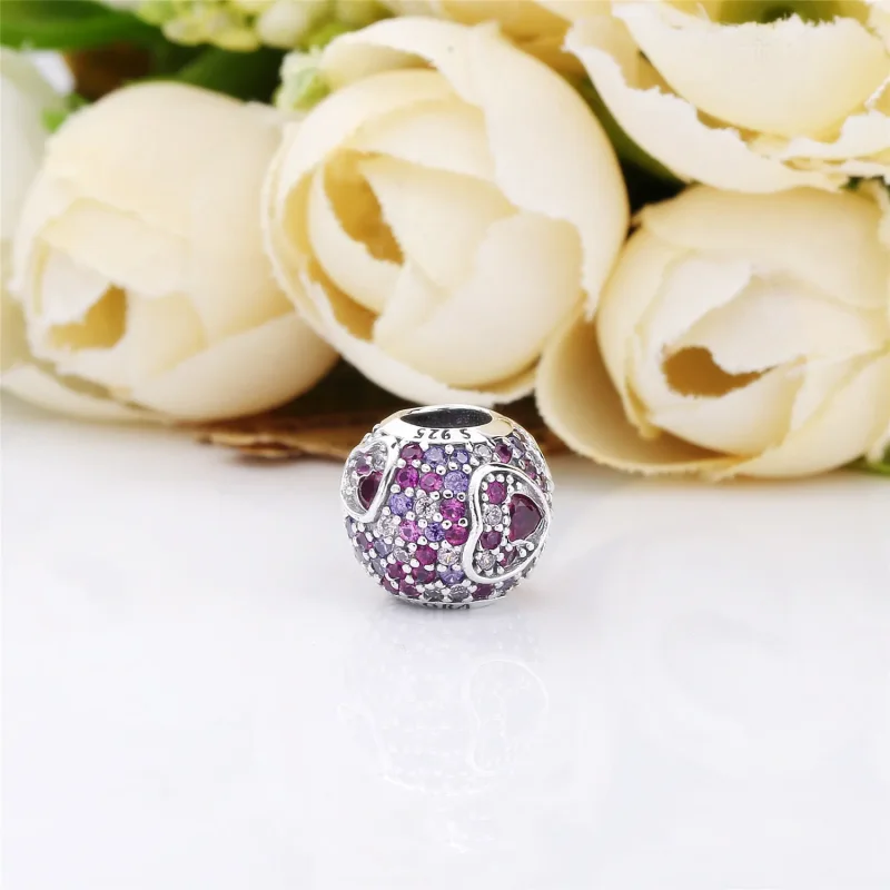 (imagine pentru) Inimi asimetrice ale iubirii - 797826CZRMX - Talismane PANDORA - Vizualizare 4