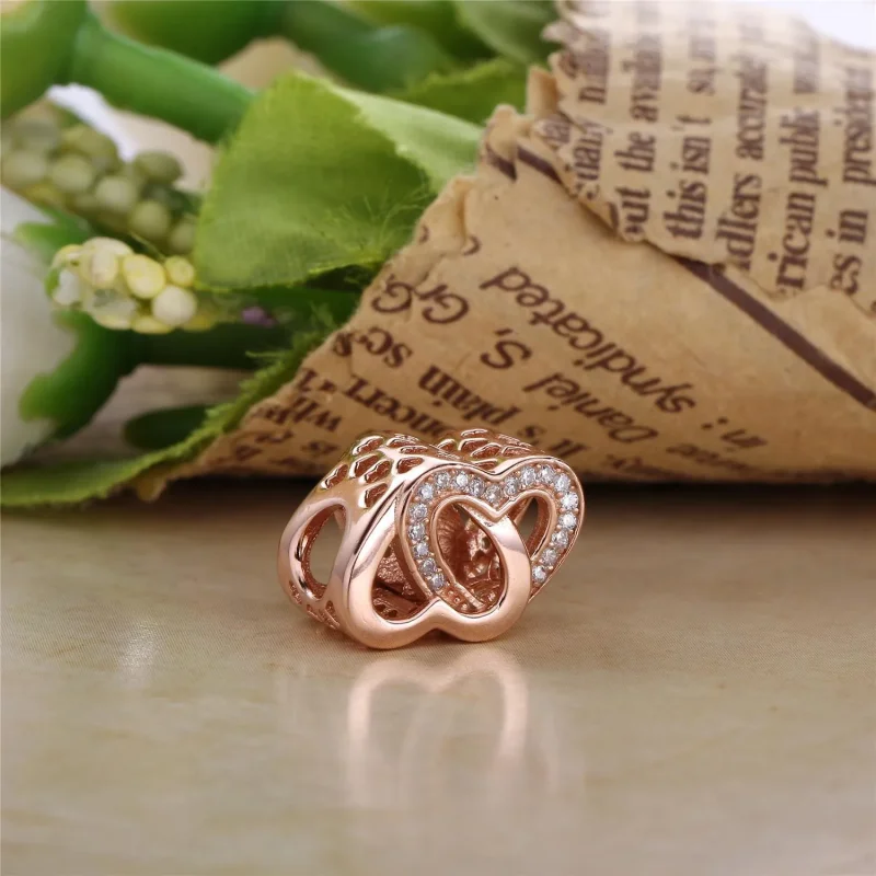 (imagine pentru) Talisman Entwined dragoste din PANDORA Rose - Vizualizare 2