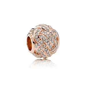 (imagine pentru) Talisman Nodul de dragoste strălucitor din PANDORA Rose