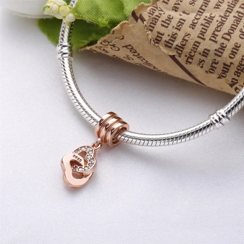 (imagine pentru) Talisman pandantiv Iubirea interconectată din PANDORA Rose - Vizualizare 2