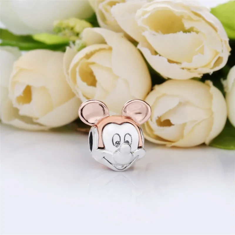 (imagine pentru) Talisman PANDORA, Disney, Două tonuri de Mickey portret din argi - Vizualizare 2