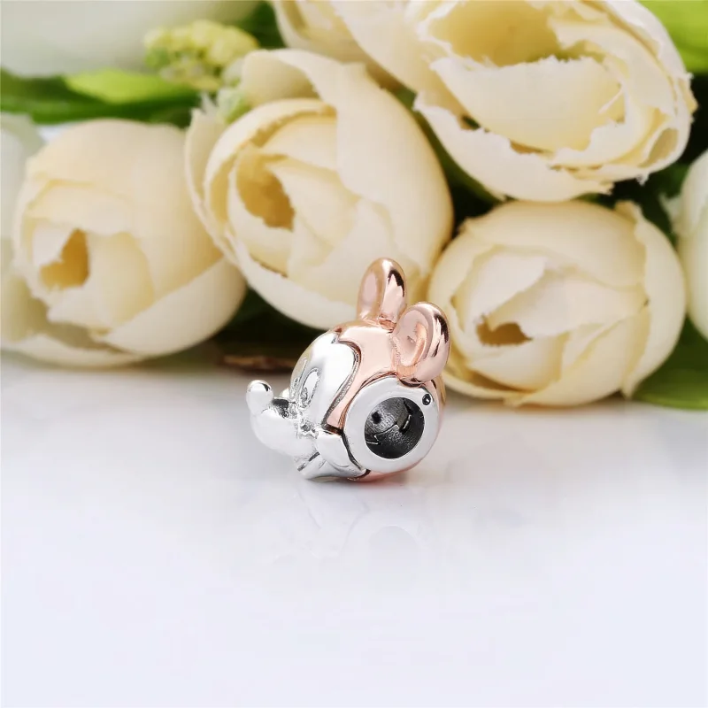 (imagine pentru) Talisman PANDORA, Disney, Două tonuri de Mickey portret din argi - Vizualizare 3