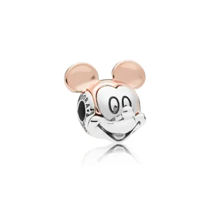 (imagine pentru) Talisman PANDORA, Disney, Două tonuri de Mickey portret din argi