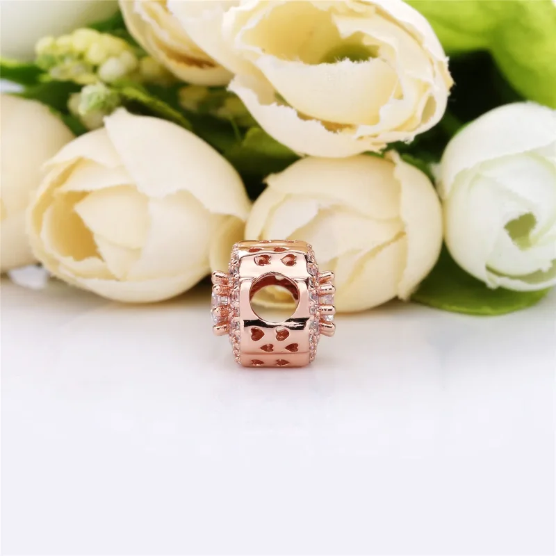 (imagine pentru) Floare roz strălucitoare - 787851NPM - Talismane PANDORA - Vizualizare 4