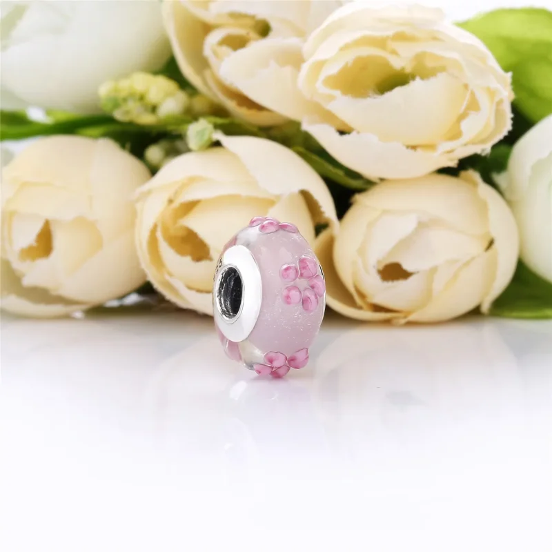 (imagine pentru) Flori pe sticlă roz - 797901 - Talismane PANDORA - Vizualizare 2