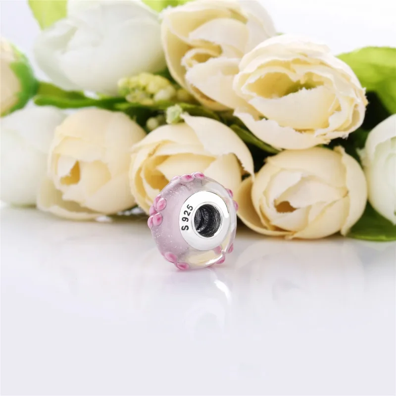 (imagine pentru) Flori pe sticlă roz - 797901 - Talismane PANDORA - Vizualizare 3