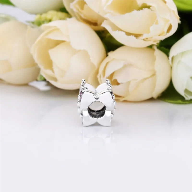 (imagine pentru) Fluture roz strălucitor - 797882NCCMX - Talismane PANDORA - Vizualizare 4
