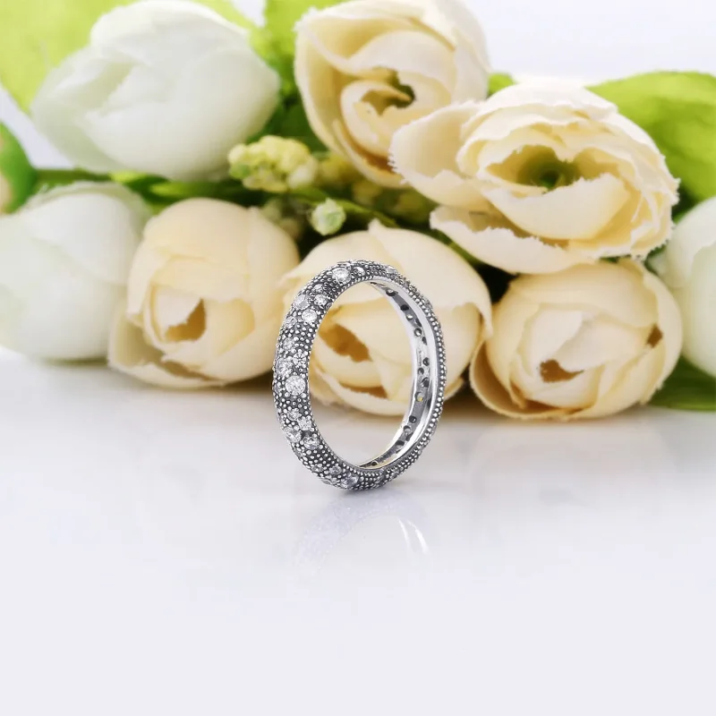 (imagine pentru) Inel din argint cu zirconiu cubic - 190915CZ - Inele PANDORA - Vizualizare 4
