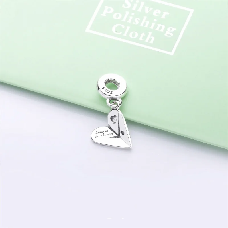 (imagine pentru) Talisman pandantiv PANDORA, Inima Planul de hârtie din argint - Vizualizare 2