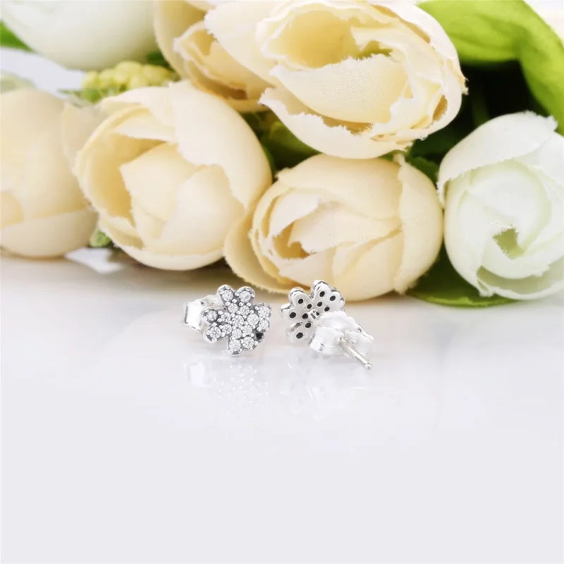 (imagine pentru) Trifoi radiant - 297944CZ - Cercei PANDORA - Vizualizare 4
