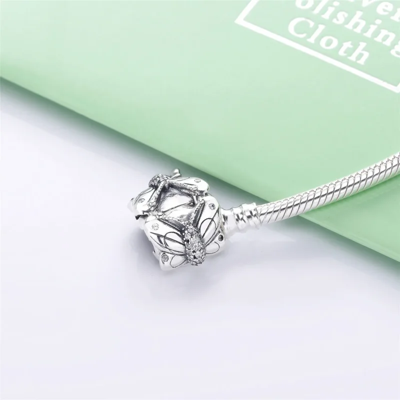 (imagine pentru) Brățară PANDORA Moments din argint 925, Fluture decorativ - 597929CZ - Vizualizare 3