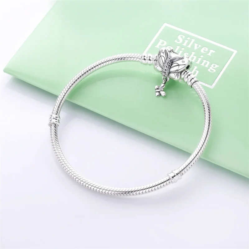 (imagine pentru) Brățară PANDORA Moments din argint 925, Fluture decorativ - 597929CZ - Vizualizare 4