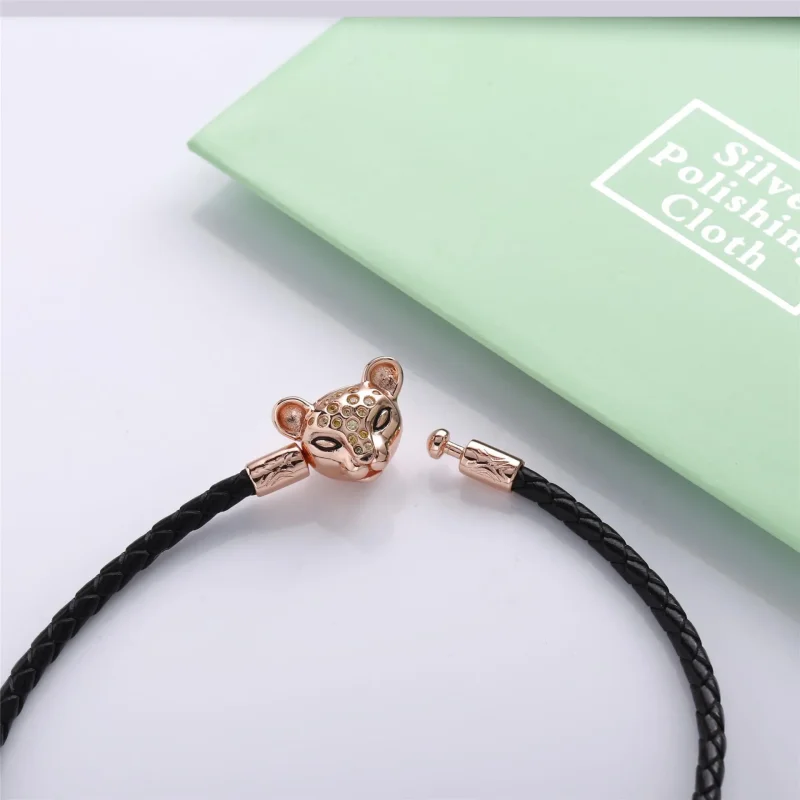 (imagine pentru) Brățară PANDORA Moments din piele împletită - 588053CBK-S - Vizualizare 4