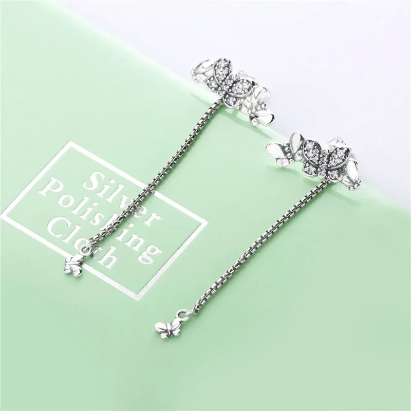 (imagine pentru) Cercei lungi PANDORA Fluturi bedazzling - Vizualizare 2