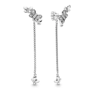 (imagine pentru) Cercei lungi PANDORA Fluturi bedazzling