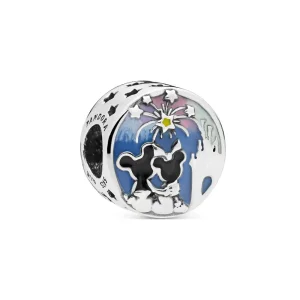 (imagine pentru) Charmuri PANDORA Mickey și Minnie Mouse artificii