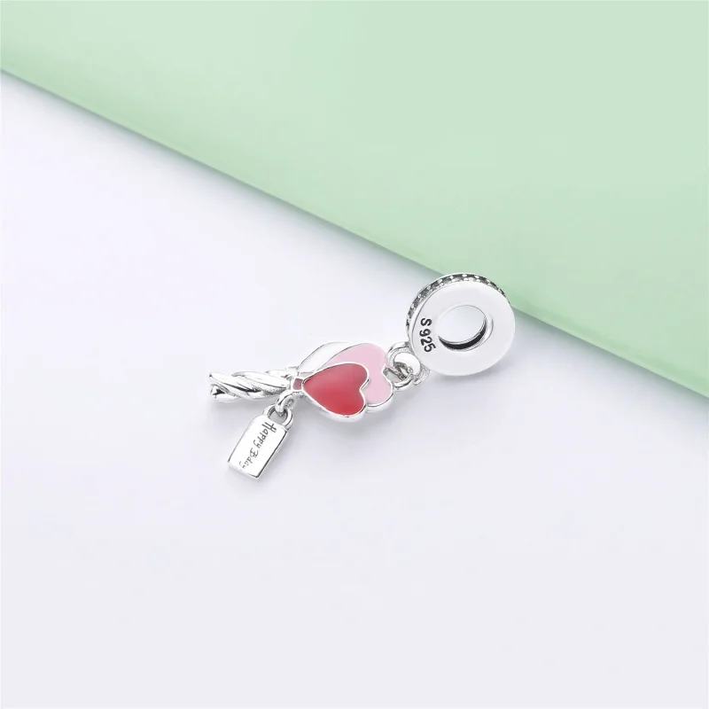 (imagine pentru) Talisman pandantiv PANDORA, Baloane în formă de inimă - 798076CZ - Vizualizare 3