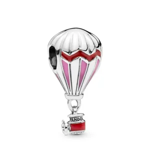 (imagine pentru) Talisman pandantiv PANDORA, Balon roșu cu aer cald - 798055ENMX