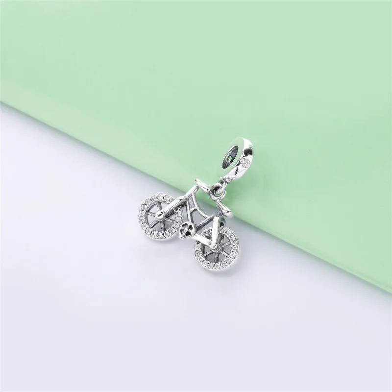(imagine pentru) Talisman pandantiv PANDORA, Bicicletă strălucitoare - 797858CZ - Vizualizare 2