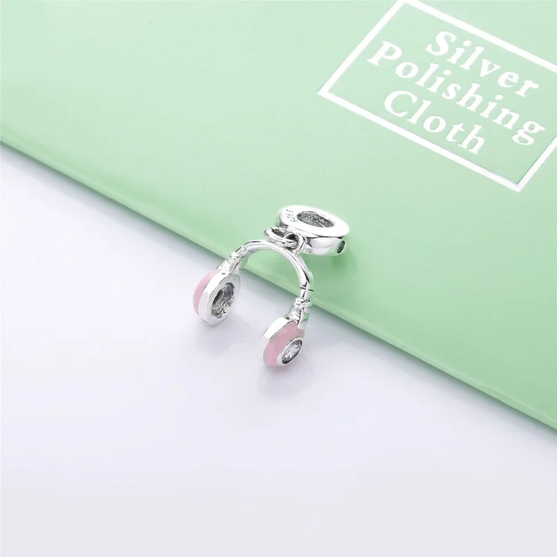 (imagine pentru) Talisman pandantiv PANDORA, Căști roz - 797902EN160 - Vizualizare 3