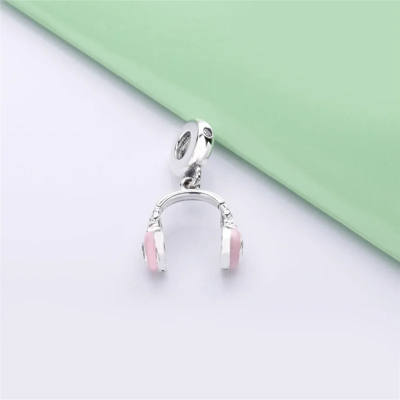 (imagine pentru) Talisman pandantiv PANDORA, Căști roz - 797902EN160 - Vizualizare 4