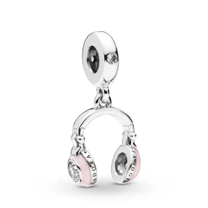 (imagine pentru) Talisman pandantiv PANDORA, Căști roz - 797902EN160