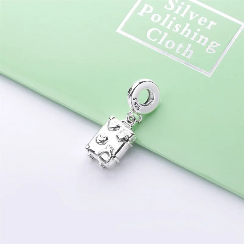 (imagine pentru) Talisman pandantiv PANDORA, Geamantan - 797887EN160 - Vizualizare 2
