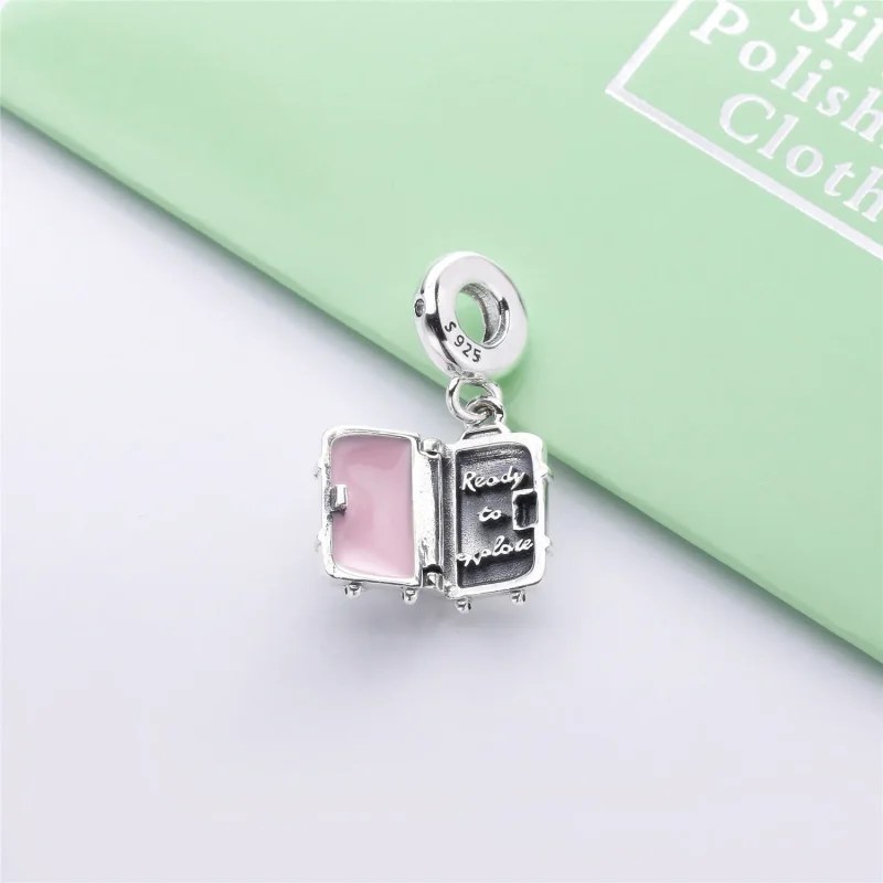 (imagine pentru) Talisman pandantiv PANDORA, Geamantan - 797887EN160 - Vizualizare 3