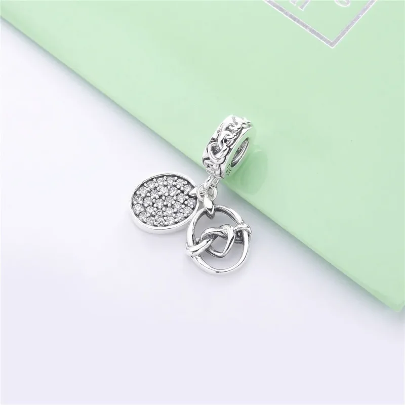 (imagine pentru) Talisman pandantiv PANDORA, Inimi înnodate - 798095CZ - Vizualizare 2