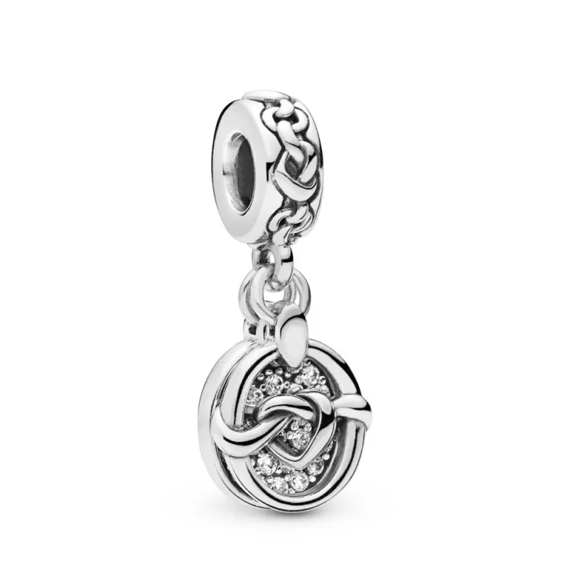 (imagine pentru) Talisman pandantiv PANDORA, Inimi înnodate - 798095CZ
