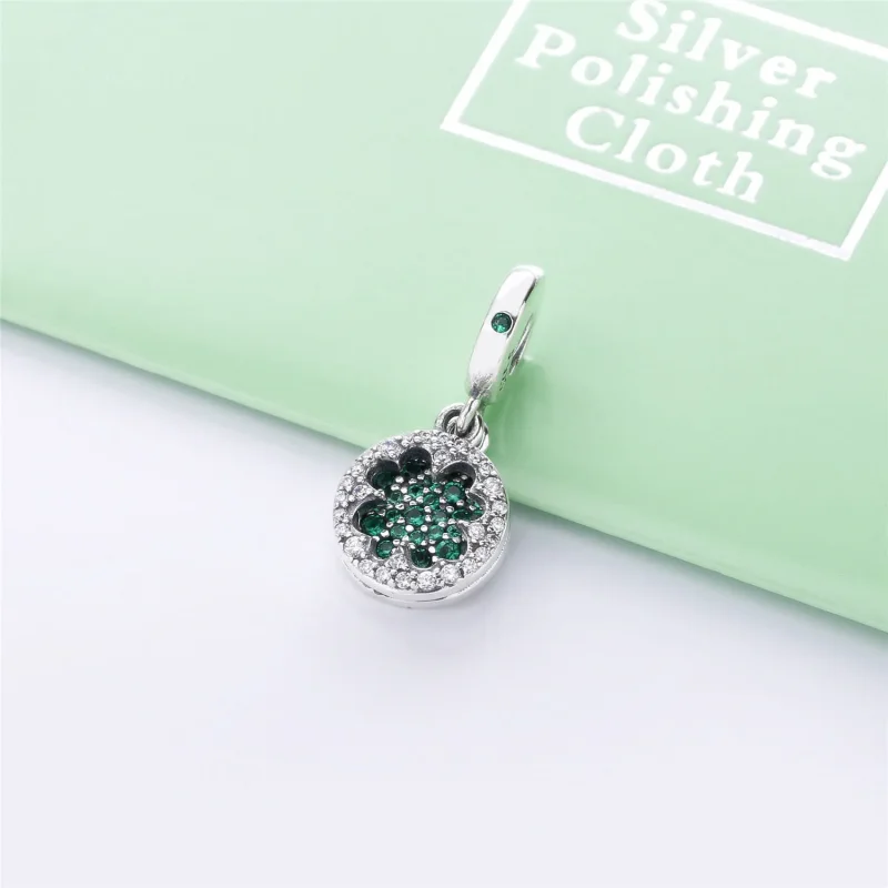 (imagine pentru) Talisman pandantiv PANDORA, Trifoi strălucitor - 797906NRGMX - Vizualizare 2