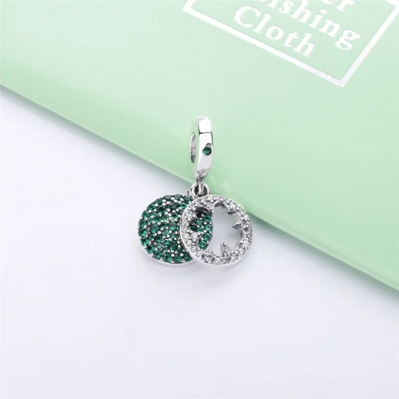(imagine pentru) Talisman pandantiv PANDORA, Trifoi strălucitor - 797906NRGMX - Vizualizare 3