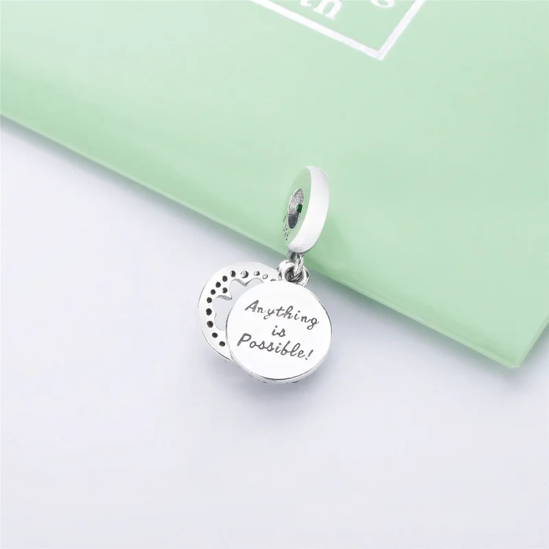 (imagine pentru) Talisman pandantiv PANDORA, Trifoi strălucitor - 797906NRGMX - Vizualizare 4