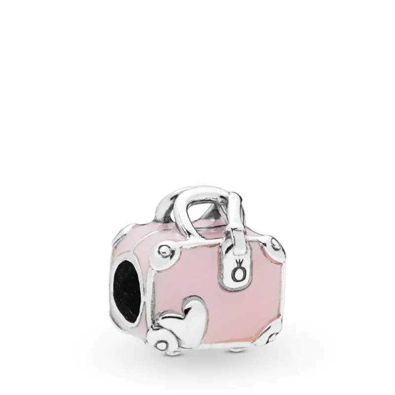 (imagine pentru) Talisman PANDORA, Bagaj de călătorie roz - 798063EN124