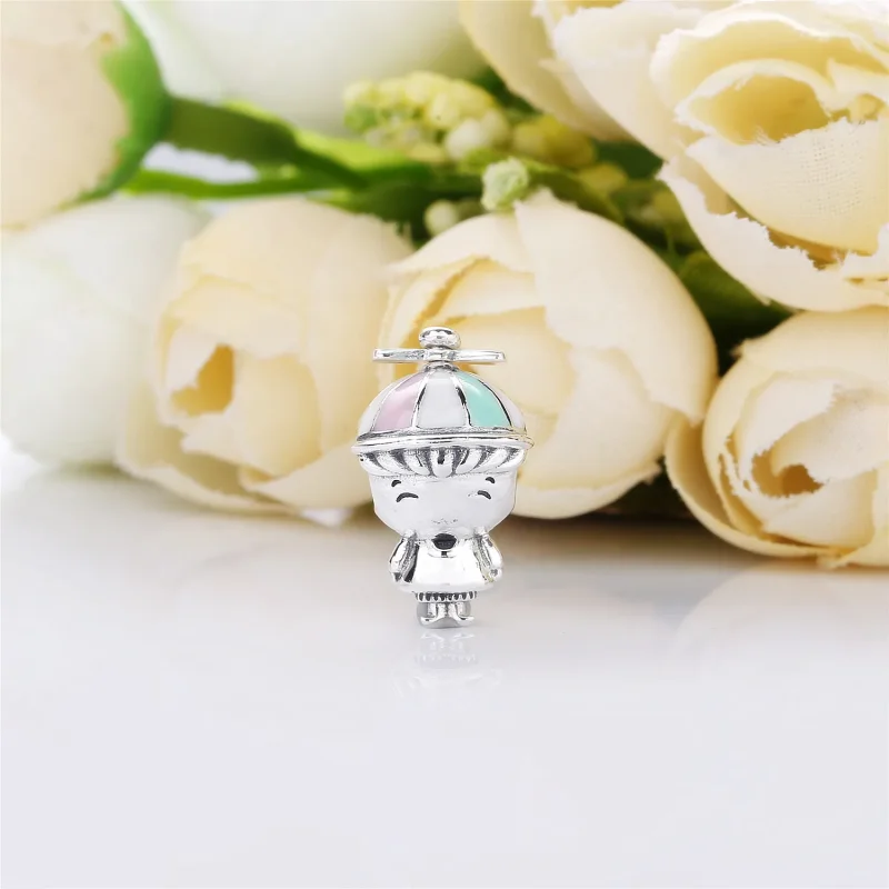 (imagine pentru) Talisman PANDORA, Băiat cu pălărie cu elice - 798015ENMX - Vizualizare 2