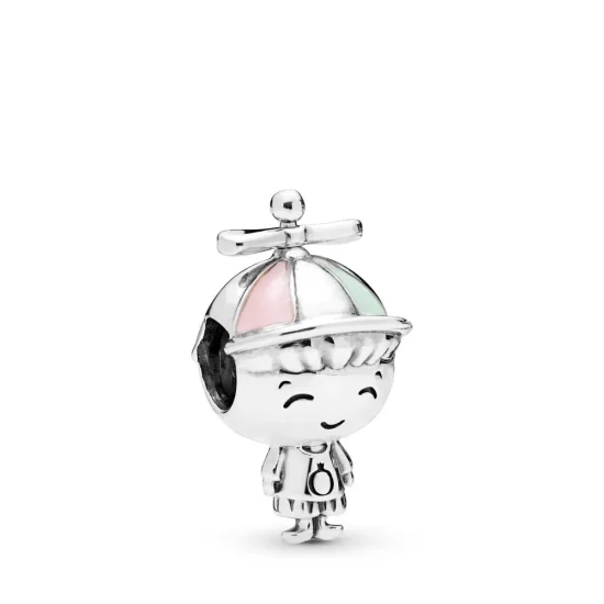 (imagine pentru) Talisman PANDORA, Băiat cu pălărie cu elice - 798015ENMX