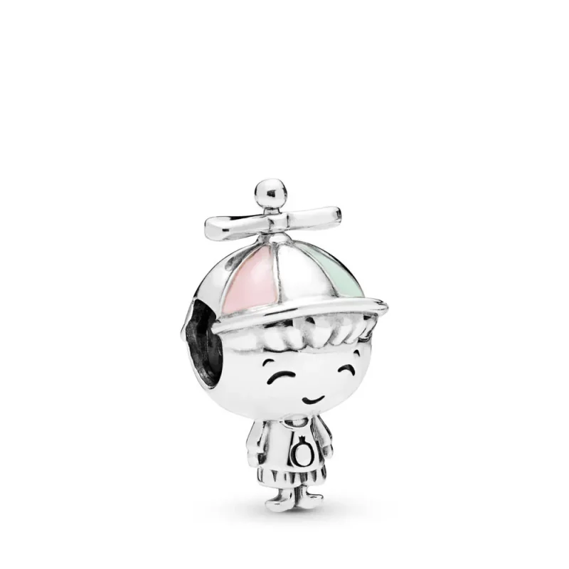 (imagine pentru) Talisman PANDORA, Băiat cu pălărie cu elice - 798015ENMX