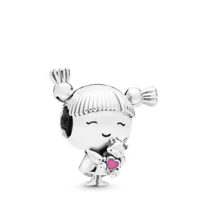 (imagine pentru) Talisman PANDORA, Fetiță cu codițe - 798016EN160