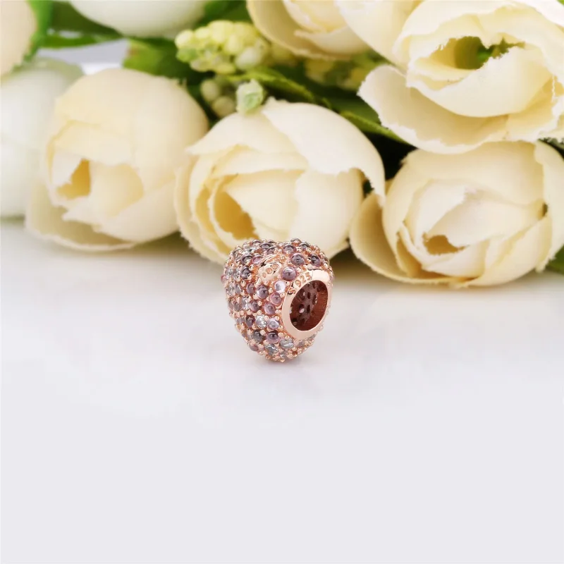 (imagine pentru) Talisman PANDORA, Inimă sclipitoare de gărgăriță - 787894NPOMX - Vizualizare 4