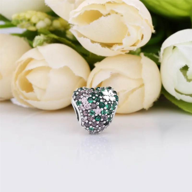 (imagine pentru) Talisman PANDORA, Inimă trifoi sclipitoare - 797869NRGMX - Vizualizare 2