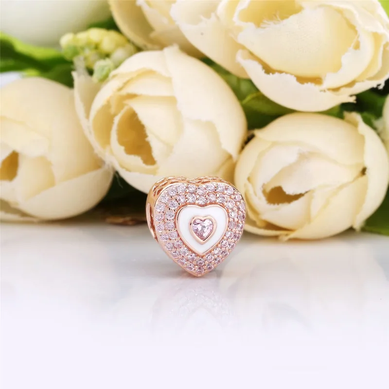 (imagine pentru) Talisman PANDORA, Inimi pe inimi - 788097NPR - Vizualizare 2
