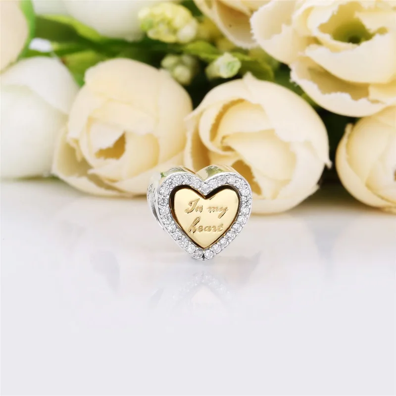 (imagine pentru) Talisman PANDORA, În inima mea - 767606CZ - Vizualizare 2