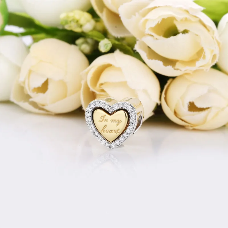 (imagine pentru) Talisman PANDORA, În inima mea - 767606CZ - Vizualizare 3