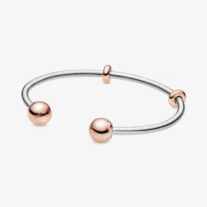 (imagine pentru) Brățară fixă deschisă cu lanț clasic Pandora Moments - 588291
