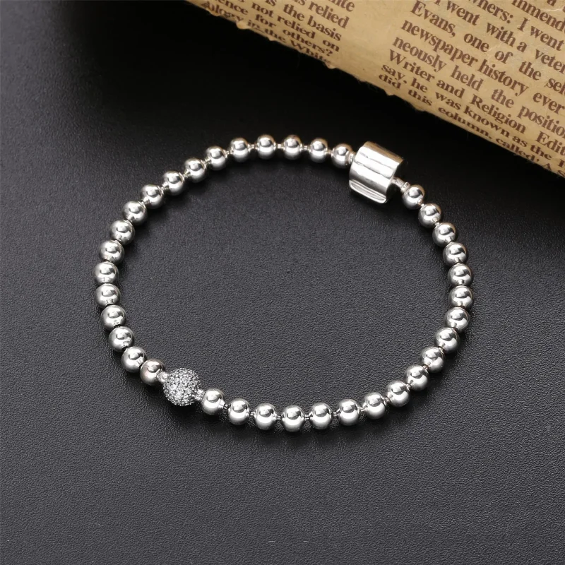 (imagine pentru) Brățară PANDORA cu mărgele în stil pavé - 598342CZ - Vizualizare 2