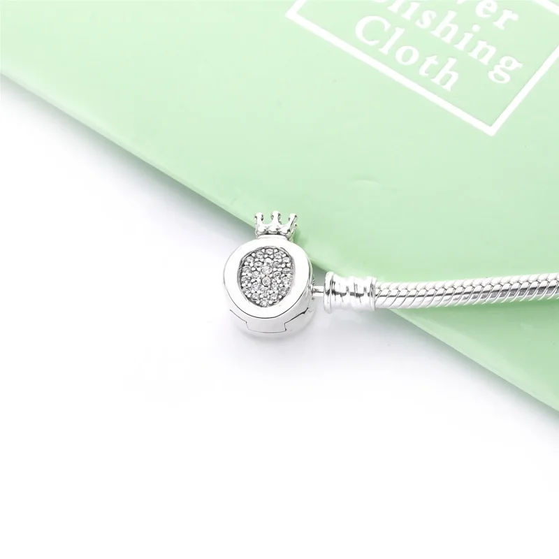 (imagine pentru) Brățară tip lanț clasic cu O cu coroană Pandora Moments - 598286CZ - Vizualizare 4